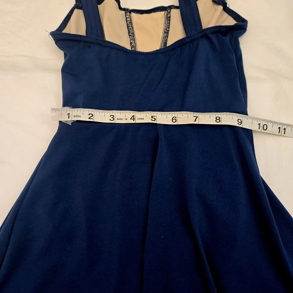 Weissman Girls Blue Lyrical Contemporary Dance Dress Costume Size IC Style 14662